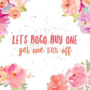 Today only buy one get one 50% off